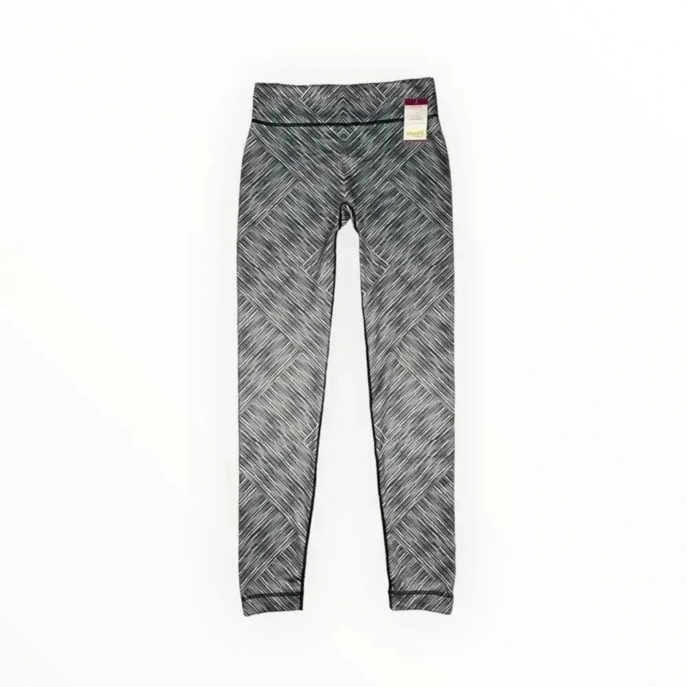 NEW Capelli Women’s S/M Black‎ & White Patterned Seamless Leggings NWT